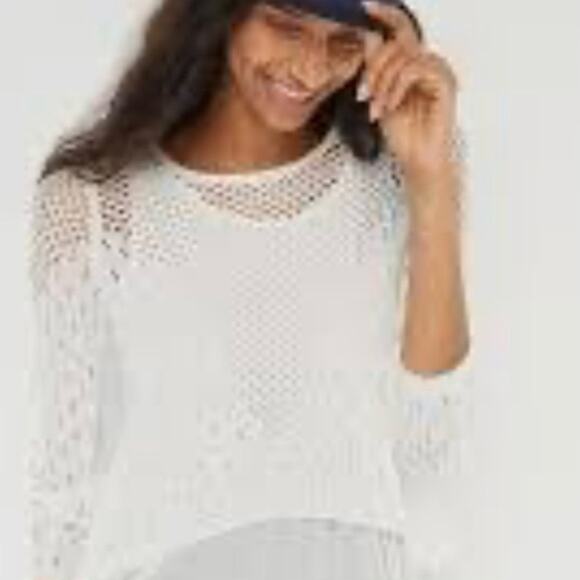ANTHROPOLOGIE NEW June Knit Mesh Top Size XS - Picture 1 of 8